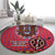 Kenya Maasai Shuka Round Carpet Mix Dashiki - Beadwork Pattern