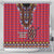 Kenya Maasai Shuka Shower Curtain Mix Dashiki - Beadwork Pattern