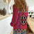 Personalised Kenya Maasai Shuka Women Casual Shirt Mix Dashiki - Beadwork Pattern