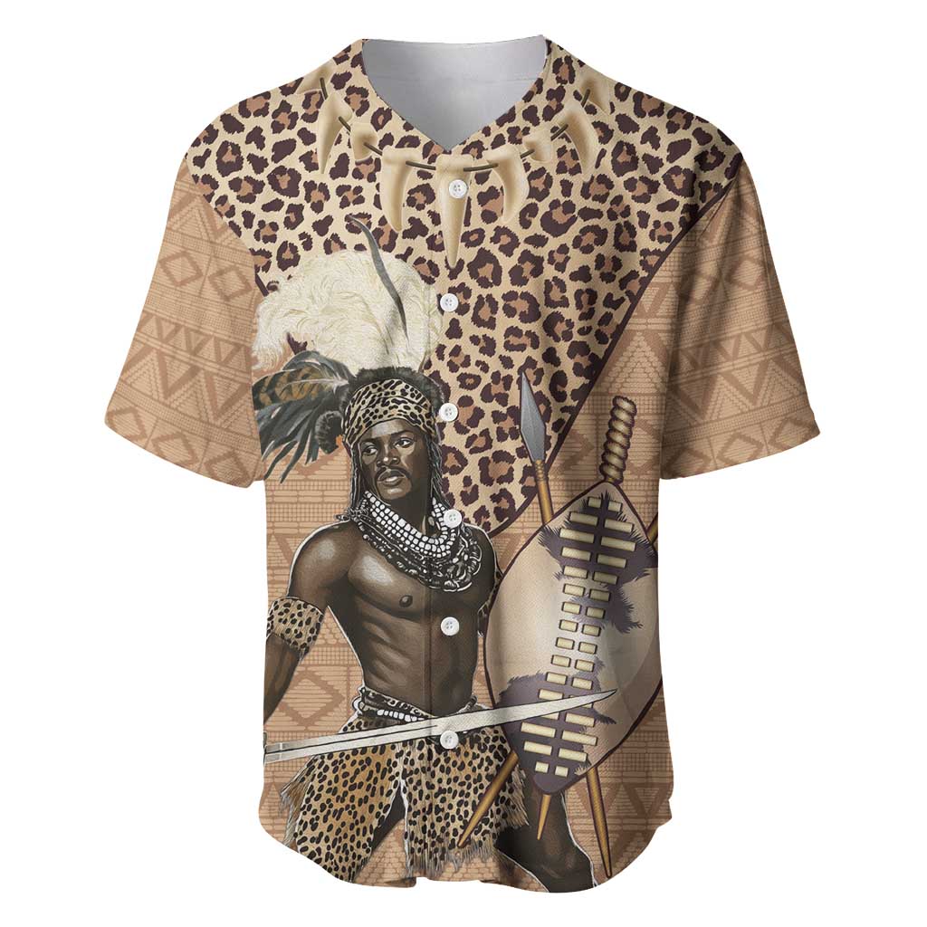 South Africa Zulu People Baseball Jersey Zulu Warrior - Wonder Print Shop