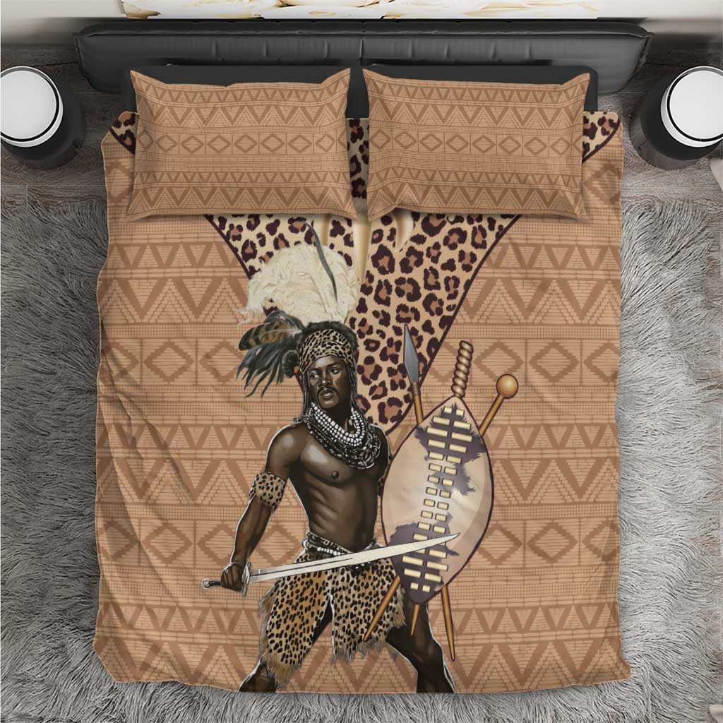 South Africa Zulu People Bedding Set Zulu Warrior - Wonder Print Shop