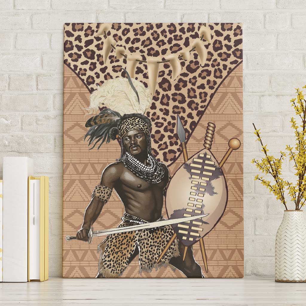 South Africa Zulu People Canvas Wall Art Zulu Warrior - Wonder Print Shop