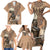 South Africa Zulu People Family Matching Short Sleeve Bodycon Dress and Hawaiian Shirt Zulu Warrior - Wonder Print Shop