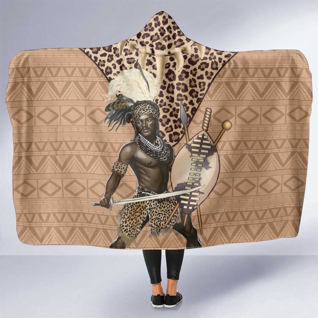 South Africa Zulu People Hooded Blanket Zulu Warrior