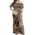 South Africa Zulu People Off Shoulder Maxi Dress Zulu Warrior - Wonder Print Shop