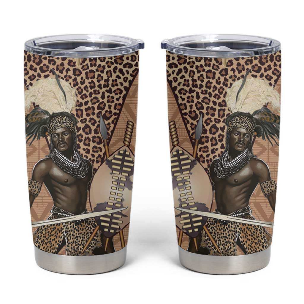 South Africa Zulu People Tumbler Cup Zulu Warrior