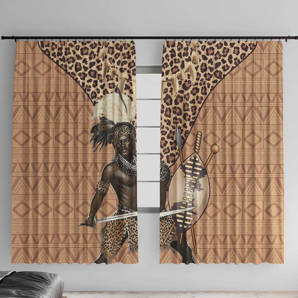 South Africa Zulu People Window Curtain Zulu Warrior - Wonder Print Shop