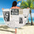 Civil Rights Leaders Beach Blanket Newspaper Print Style - Wonder Print Shop