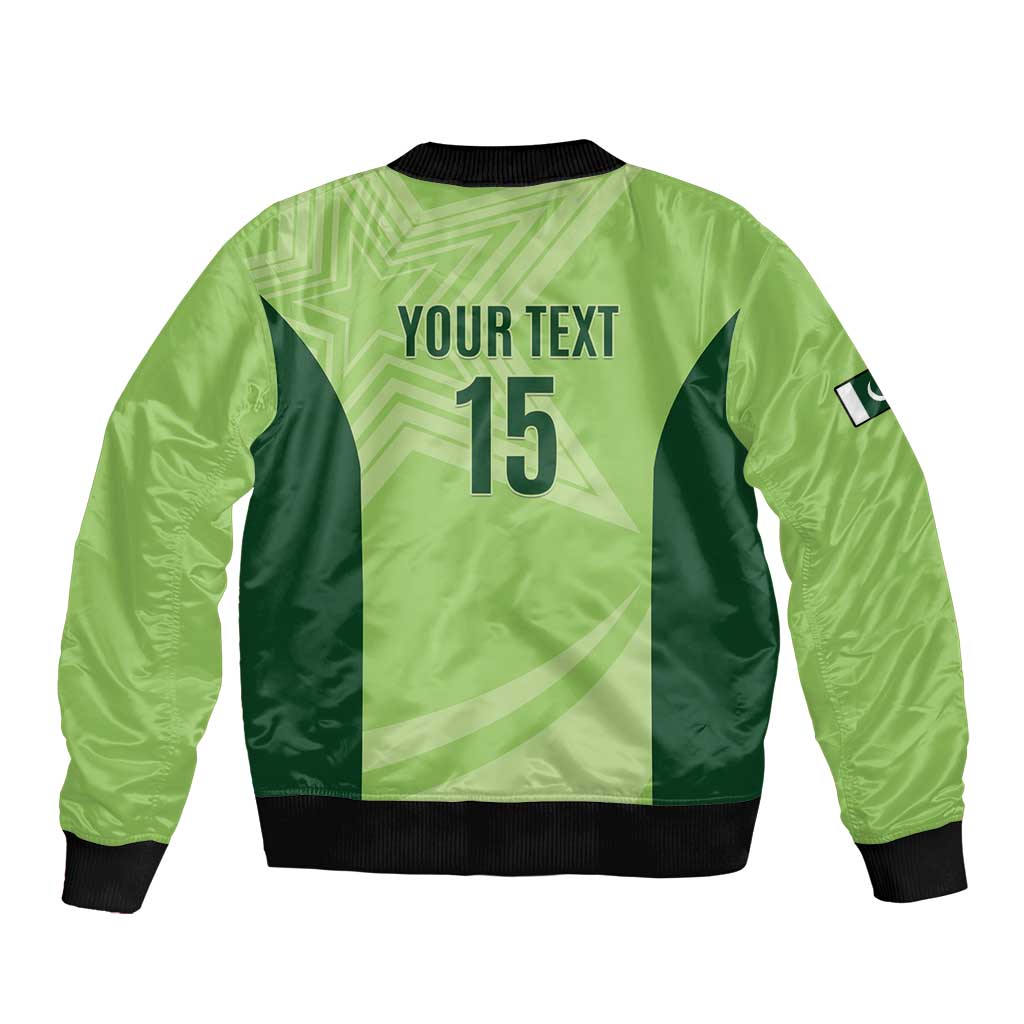 Custom Pakistan Cricket Bomber Jacket Go Shaheens LT15