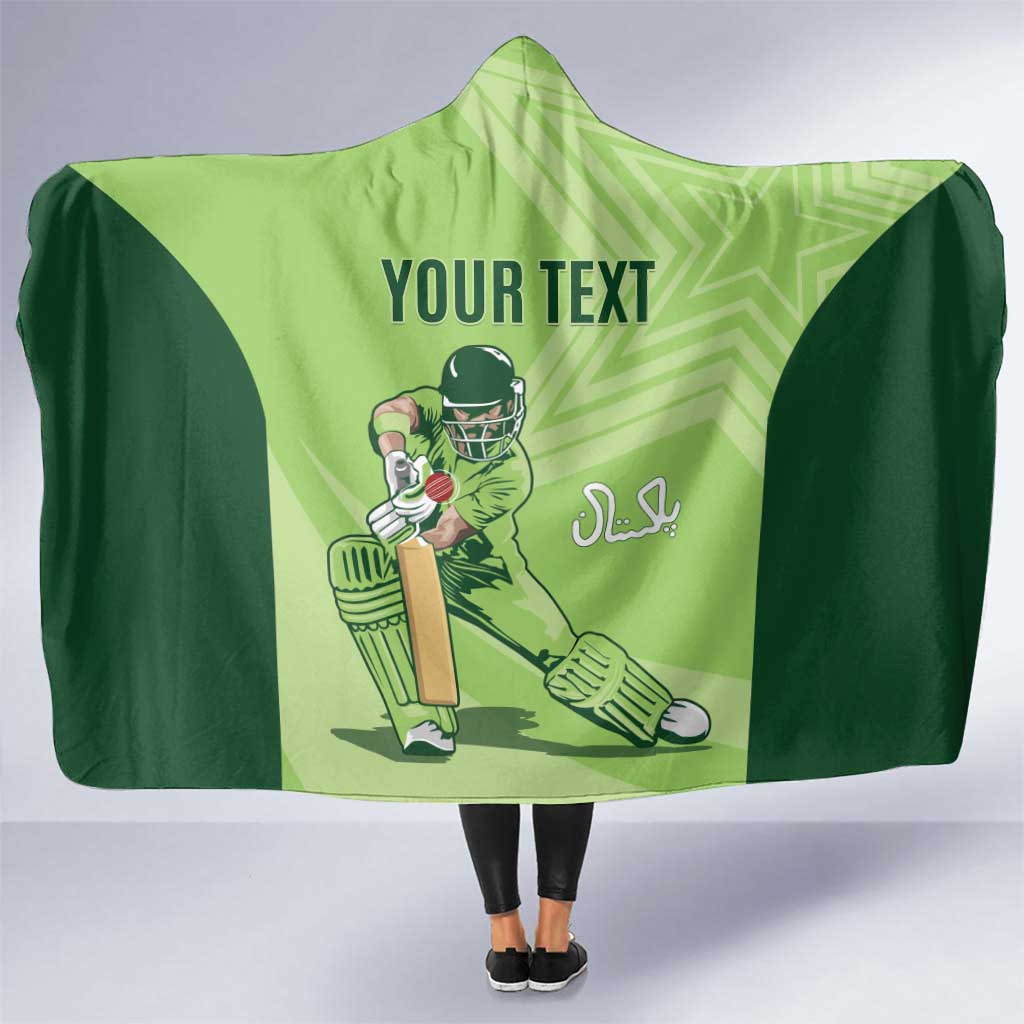 Custom Pakistan Cricket Hooded Blanket Go Shaheens LT15