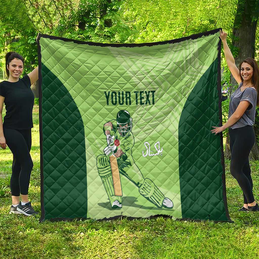 Custom Pakistan Cricket Quilt Go Shaheens LT15