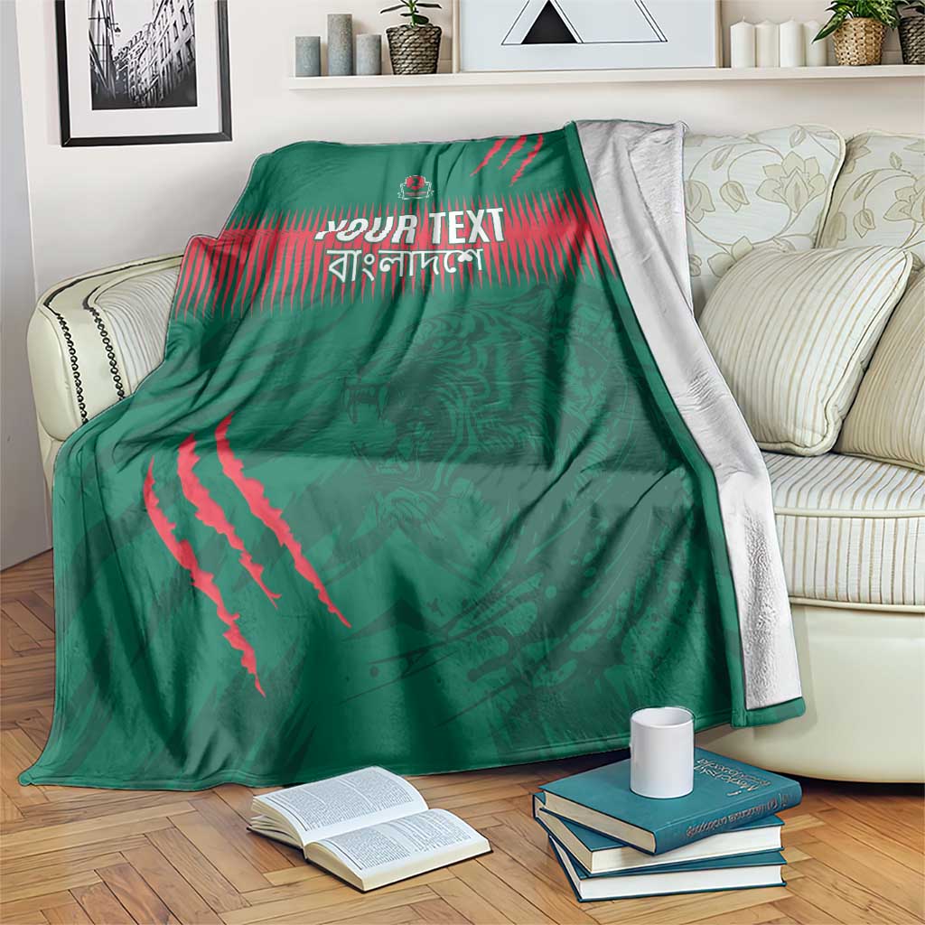 Custom Bangladesh Cricket Blanket Go Tigers