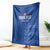 Custom England Cricket Blanket Go Three Lions - Blue Ver