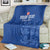 Custom England Cricket Blanket Go Three Lions - Blue Ver