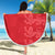 Custom England Cricket Beach Blanket Go Three Lions - Red Ver