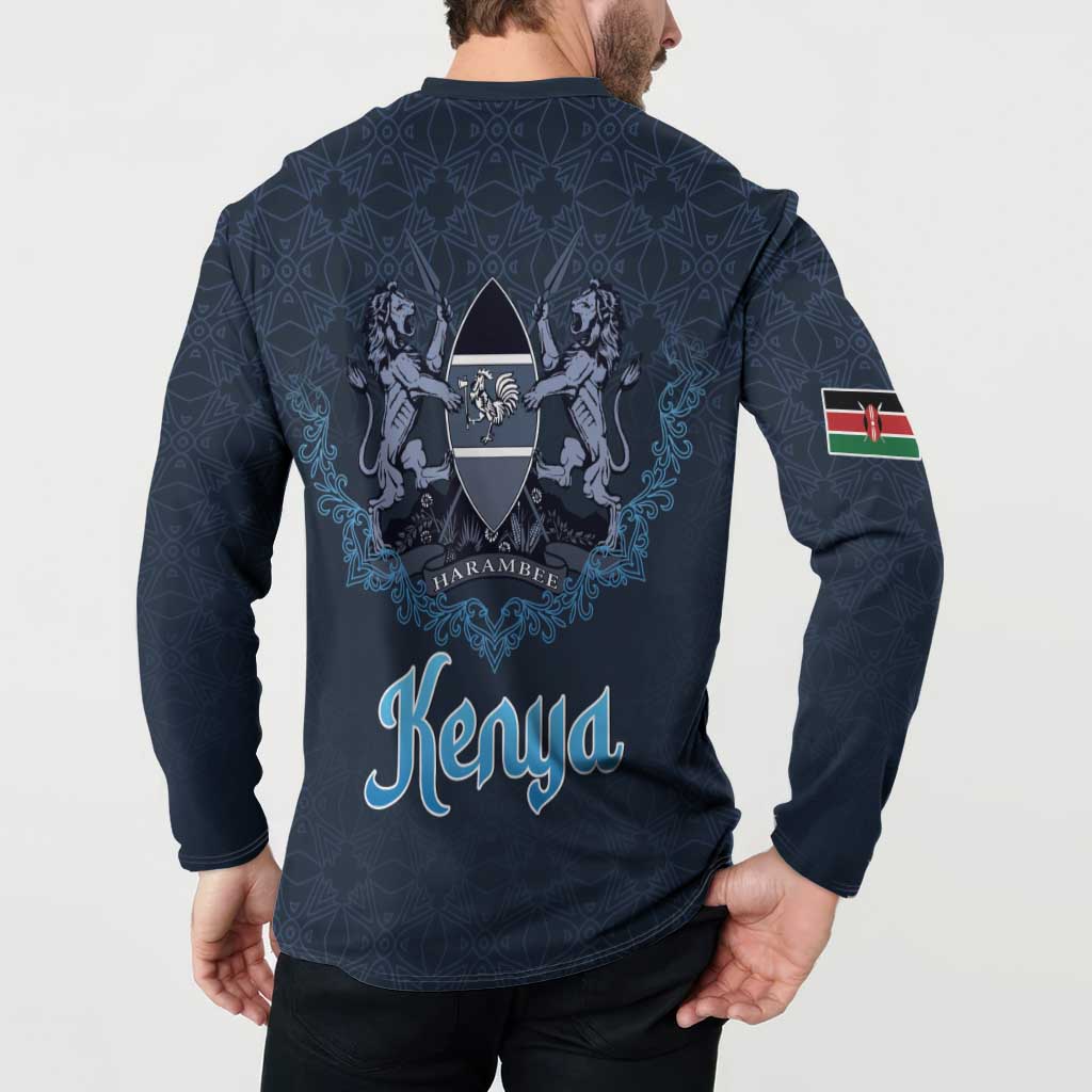 Kenya Happy Eid Mubarak Button Sweatshirt Eid Al-Adha