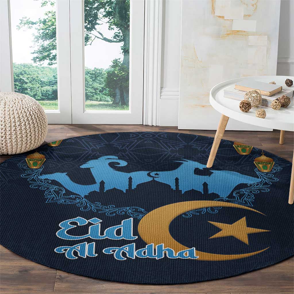 Algeria Happy Eid Mubarak Round Carpet Eid Al-Adha