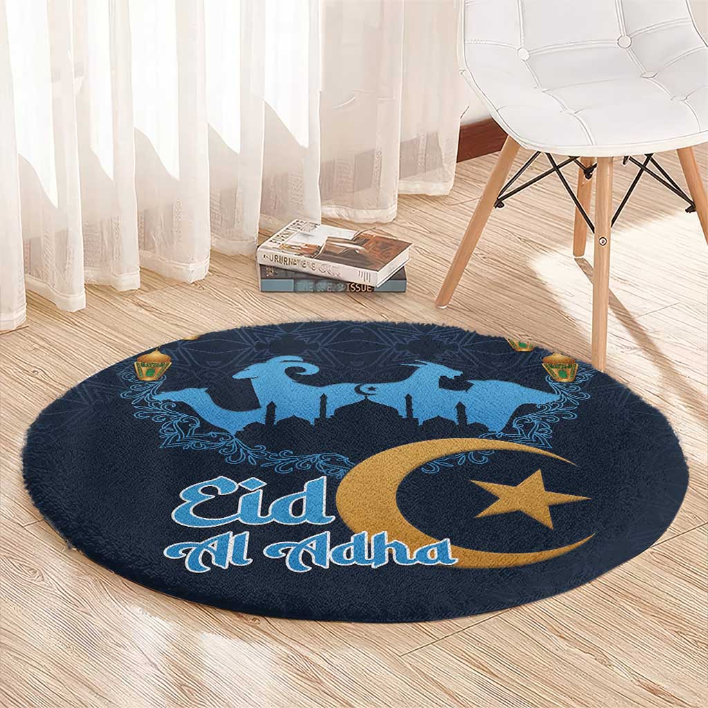 Algeria Happy Eid Mubarak Round Carpet Eid Al-Adha