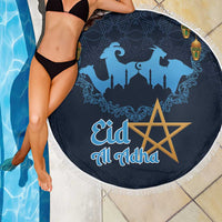 Morocco Happy Eid Mubarak Beach Blanket Eid Al-Adha