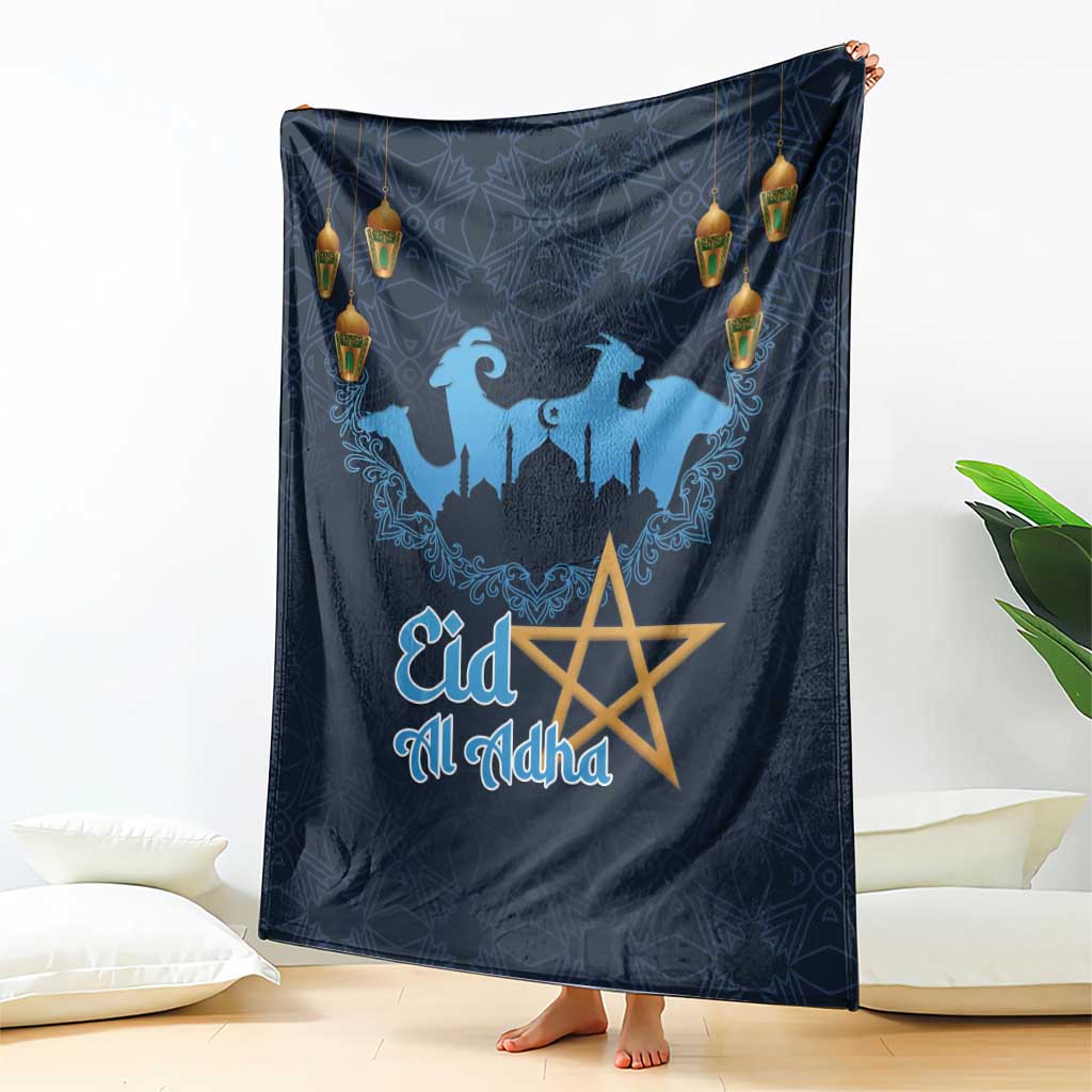 Morocco Happy Eid Mubarak Blanket Eid Al-Adha