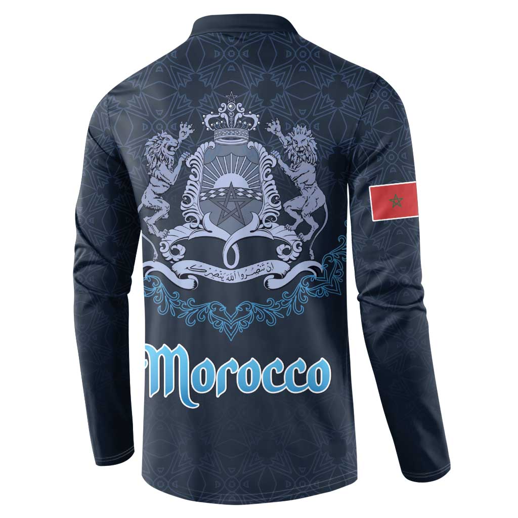Morocco Happy Eid Mubarak Button Sweatshirt Eid Al-Adha