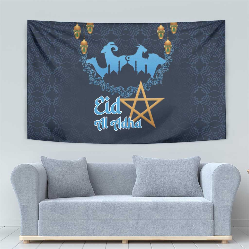 Morocco Happy Eid Mubarak Tapestry Eid Al-Adha
