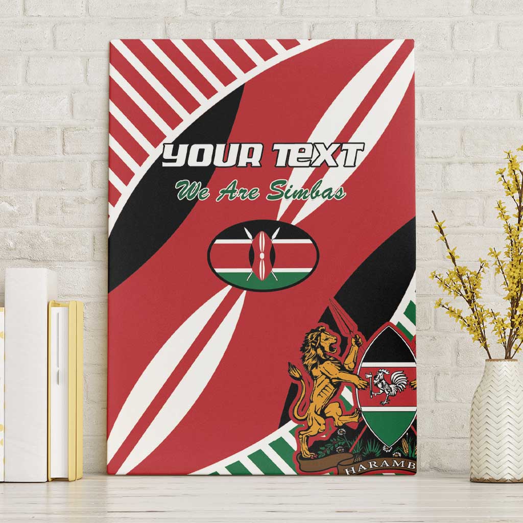 Custom Kenya Rugby Canvas Wall Art Flag Style - Wonder Print Shop