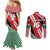 Custom Kenya Rugby Couples Matching Mermaid Dress and Long Sleeve Button Shirt Flag Style