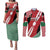 Custom Kenya Rugby Couples Matching Puletasi and Long Sleeve Button Shirt Flag Style - Wonder Print Shop