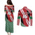 Custom Kenya Rugby Couples Matching Puletasi and Long Sleeve Button Shirt Flag Style - Wonder Print Shop