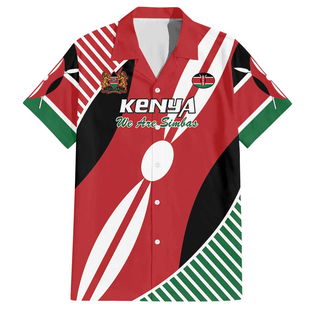 Custom Kenya Rugby Hawaiian Shirt Flag Style - Wonder Print Shop