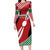 Custom Kenya Rugby Long Sleeve Bodycon Dress Flag Style - Wonder Print Shop