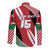 Custom Kenya Rugby Long Sleeve Button Shirt Flag Style - Wonder Print Shop