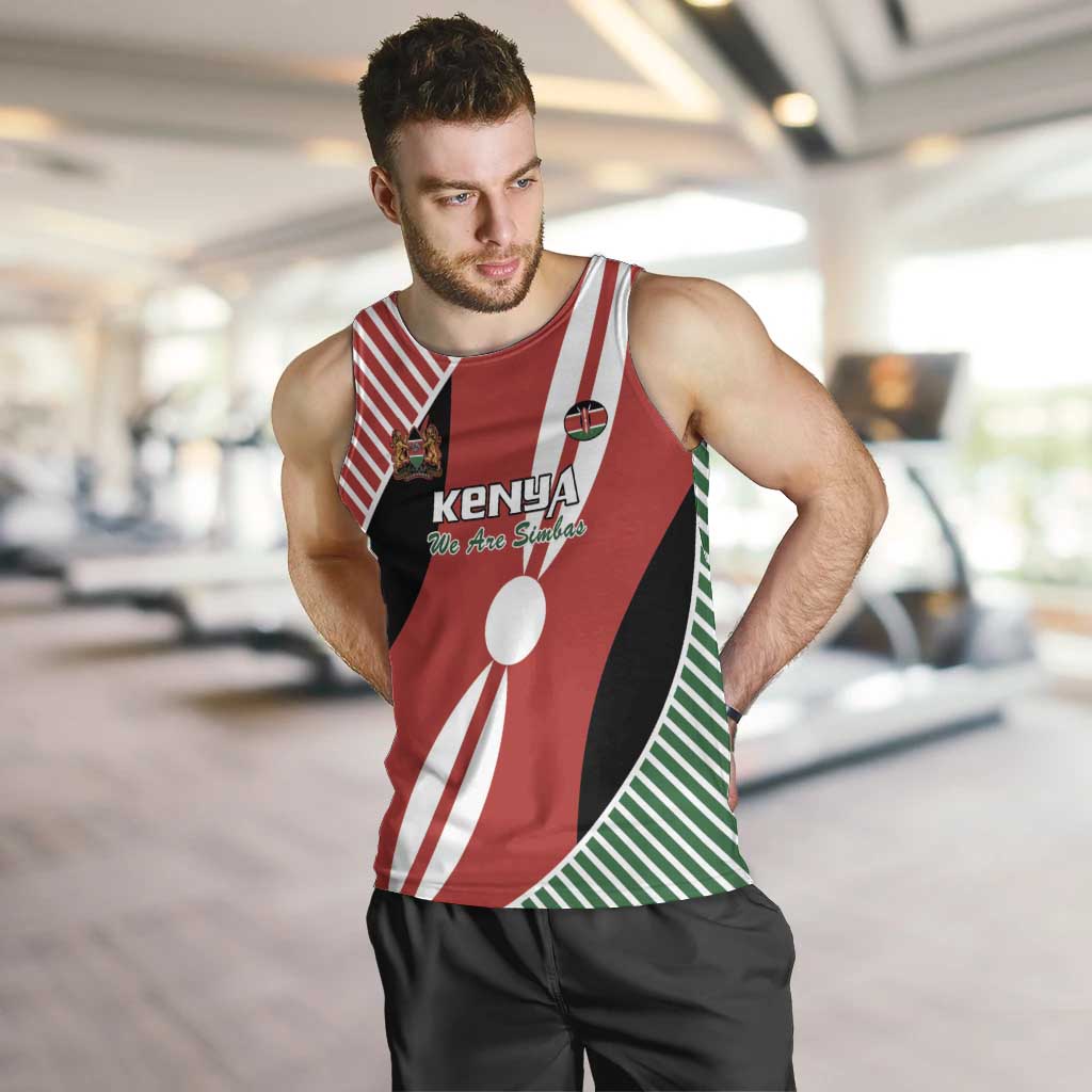 Custom Kenya Rugby Men Tank Top Flag Style - Wonder Print Shop