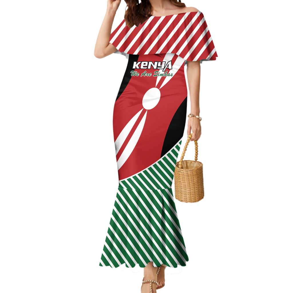 Custom Kenya Rugby Mermaid Dress Flag Style - Wonder Print Shop