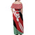 Custom Kenya Rugby Off Shoulder Maxi Dress Flag Style - Wonder Print Shop