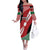 Custom Kenya Rugby Off The Shoulder Long Sleeve Dress Flag Style - Wonder Print Shop