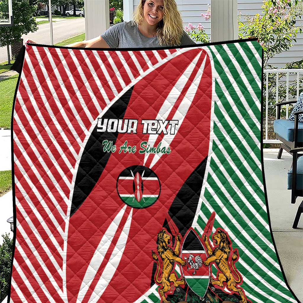 Custom Kenya Rugby Quilt Flag Style - Wonder Print Shop