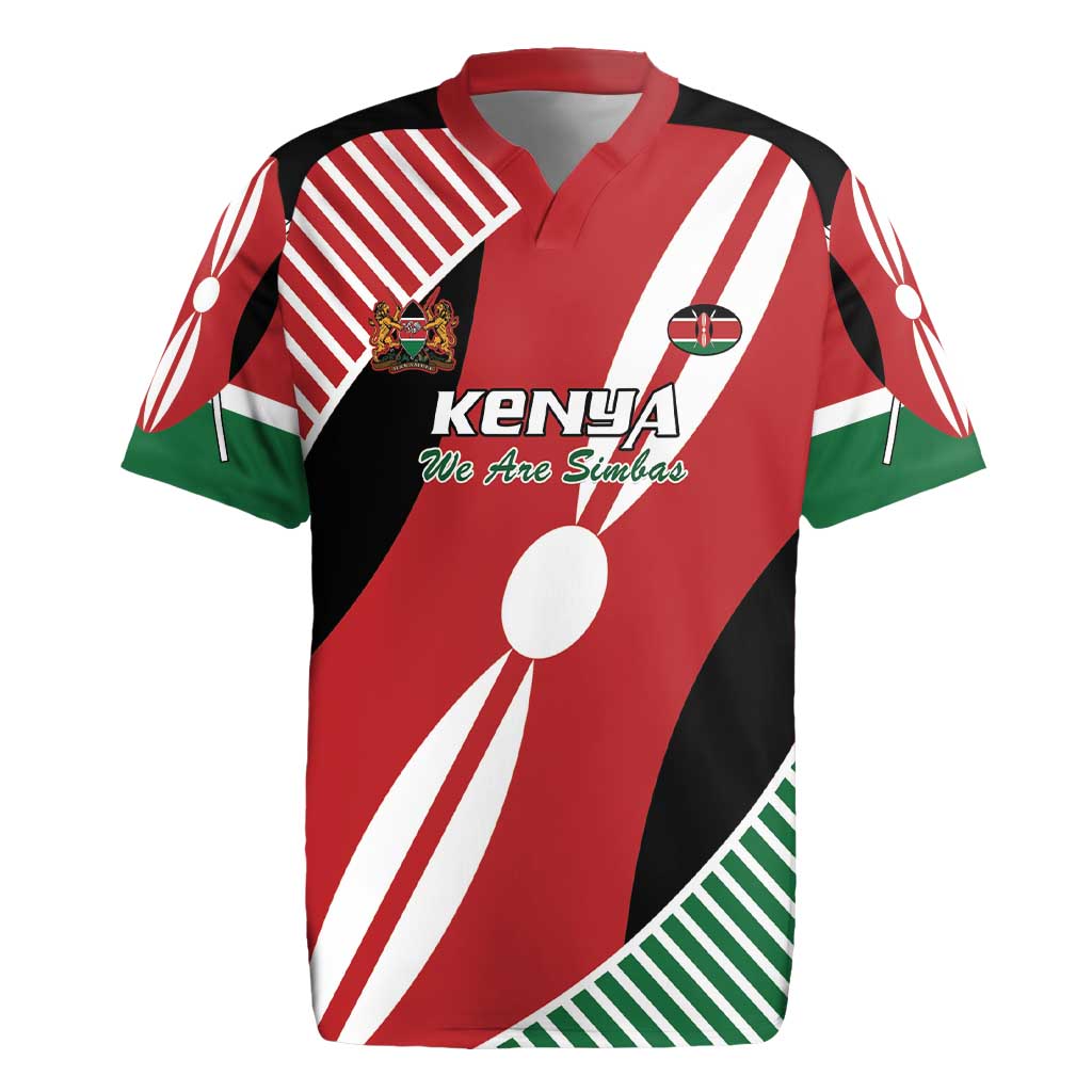 Custom Kenya Rugby Rugby Jersey Flag Style - Wonder Print Shop