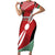 Custom Kenya Rugby Short Sleeve Bodycon Dress Flag Style - Wonder Print Shop