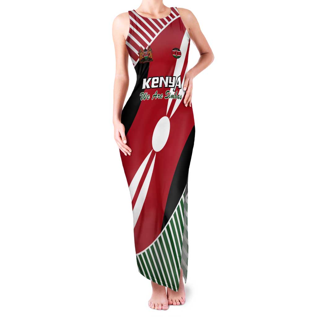 Custom Kenya Rugby Tank Maxi Dress Flag Style - Wonder Print Shop