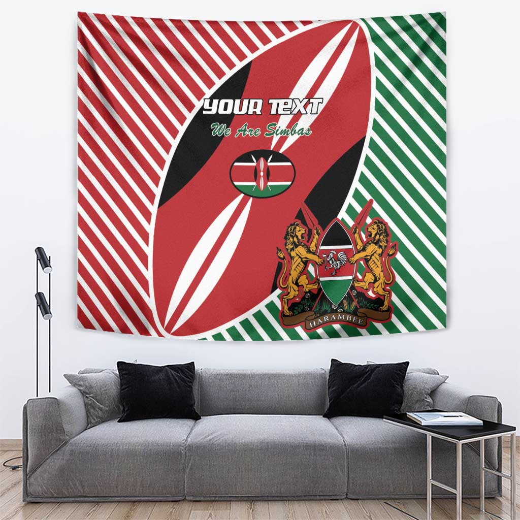 Custom Kenya Rugby Tapestry Flag Style