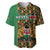 Kenya Baseball Jersey Coat Of Arms Kente Pattern - Wonder Print Shop