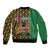 Kenya Bomber Jacket Coat Of Arms Kente Pattern - Wonder Print Shop