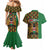 Kenya Couples Matching Mermaid Dress and Hawaiian Shirt Coat Of Arms Kente Pattern - Wonder Print Shop