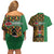 Kenya Couples Matching Off Shoulder Short Dress and Hawaiian Shirt Coat Of Arms Kente Pattern - Wonder Print Shop