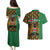 Kenya Couples Matching Puletasi and Hawaiian Shirt Coat Of Arms Kente Pattern - Wonder Print Shop