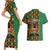 Kenya Couples Matching Short Sleeve Bodycon Dress and Hawaiian Shirt Coat Of Arms Kente Pattern - Wonder Print Shop