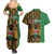 Kenya Couples Matching Summer Maxi Dress and Hawaiian Shirt Coat Of Arms Kente Pattern - Wonder Print Shop