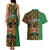 Kenya Couples Matching Tank Maxi Dress and Hawaiian Shirt Coat Of Arms Kente Pattern - Wonder Print Shop